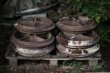 Vintage cast iron rollers for sale.